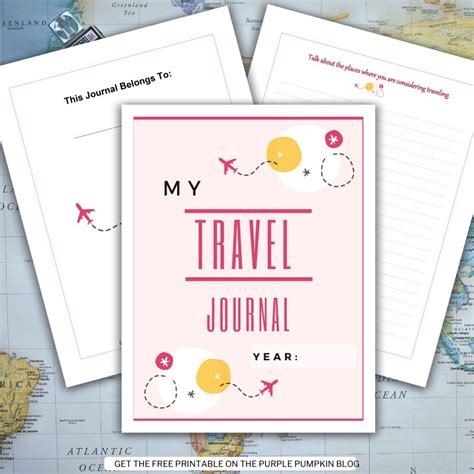 Free Printable Travel Journal To Document Your Adventures!