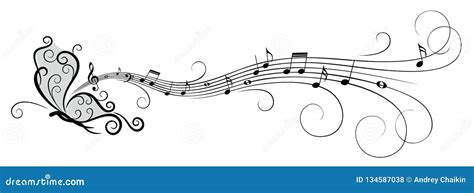 Symbol of Butterfly with Music Notes. Stock Vector - Illustration of musical, sign: 134587038