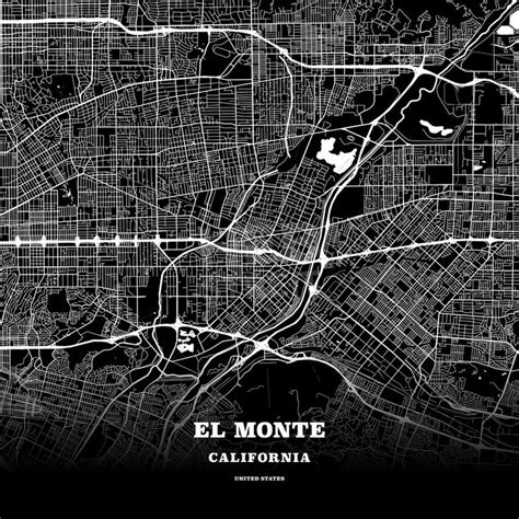 El Monte, California, USA map | Map poster, Poster template, Usa map