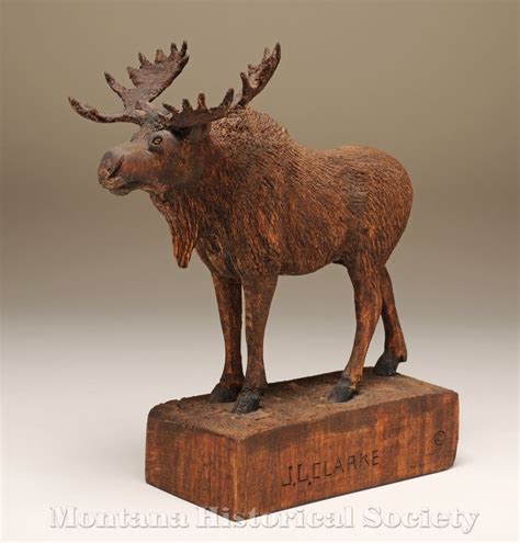 X1966.27.05, Bull Moose, Cottonwood, sawdust, glue, ca. 1940 | Bull moose, Moose art, Pets cats