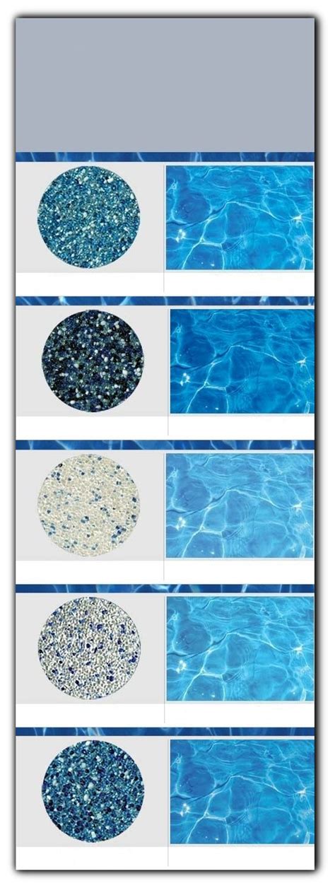 Wet Edge Pool Color Chart