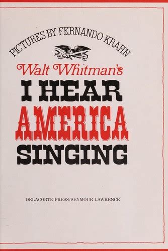 I hear America singing (edition) | Open Library