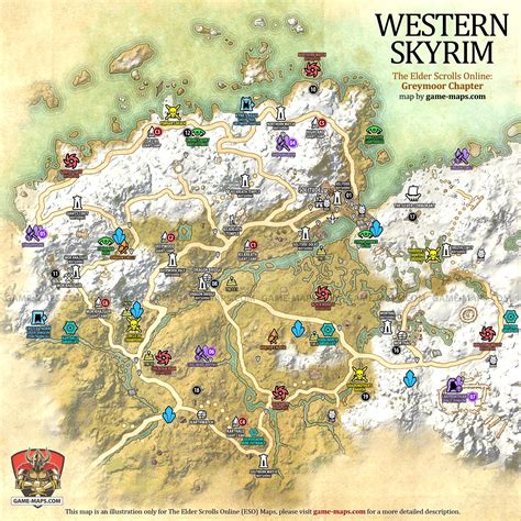 Eso Western Skyrim Public Dungeon Locations - Eso Western Skyrim ...