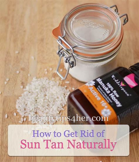 How to Get Rid of Suntan with These Natural Remedies | Beauty and ...
