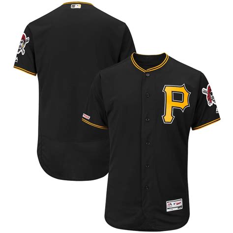 Men's Pittsburgh Pirates Majestic Alternate Black Flex Base Authentic ...