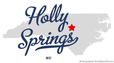 Map of Holly Springs, NC, North Carolina