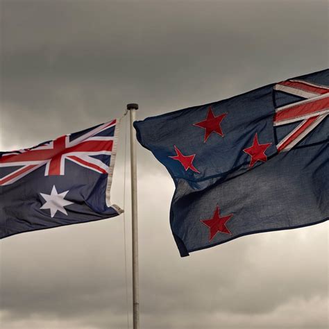 Australia Flag Vs New Zealand Flag : Australia New Zealand Flag Stock Photos Images Photography ...