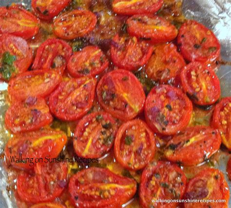 Roasted Plum Tomatoes...| Walking On Sunshine Recipes