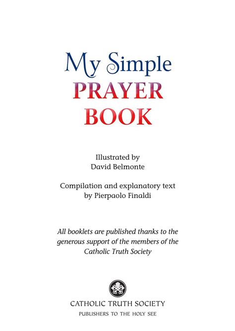 My simple prayer book (preview) by Catholic Truth Society - Issuu