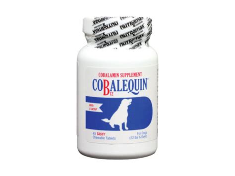 Cobalequin Cobalamin Supplement for Dogs 22lbs and Up 45ct Chewable Tablets | eBay