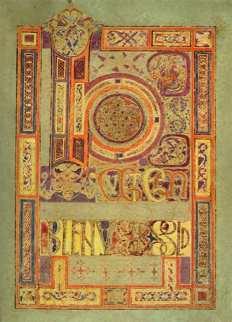 The Book of Kells - click for higher resolution | Book of kells, Celtic ...