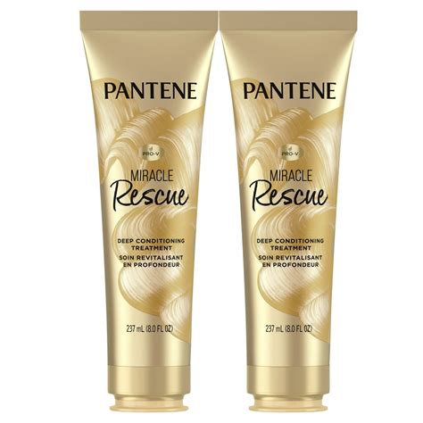 Pantene Miracle Rescue Deep Conditioning Treatment, 8 oz, 2 pack - Walmart.com - Walmart.com