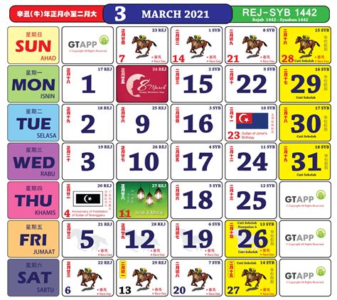 Anda Boleh Mula Dapatkan Kalender Kuda Bagi Tahun 2021 | Images and ...