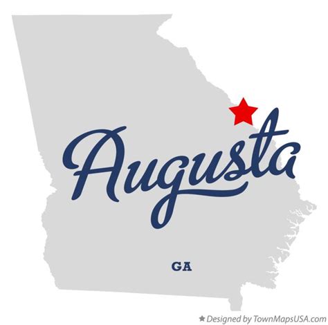 Map of Augusta, GA, Georgia