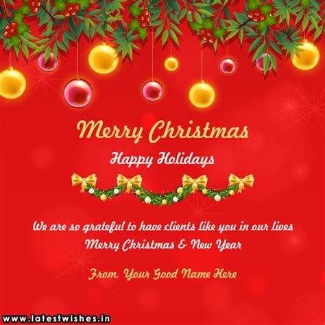 Business Christmas Greetings Messages With My Business Name