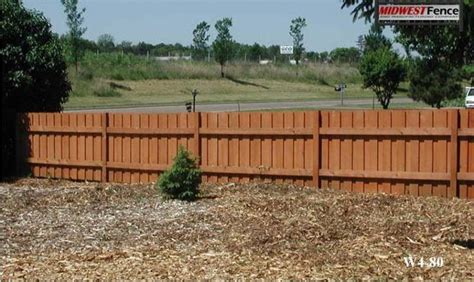 4 Foot High Wood Private Fences - Midwest Fence