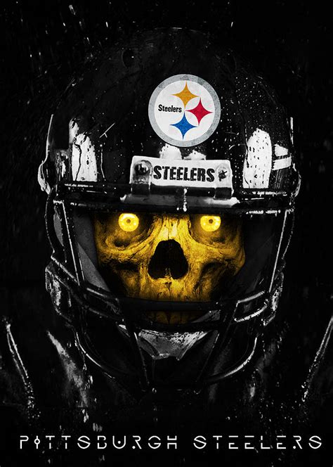 Pittsburgh Steelers Skull Art Digital Art by William Ng - Pixels