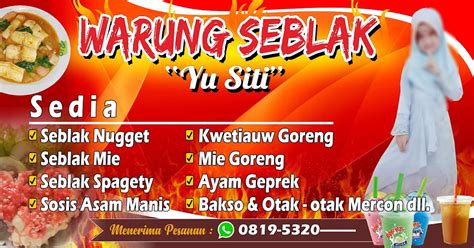 Download desain banner seblak pedas cdr - ARIE CELLULAR