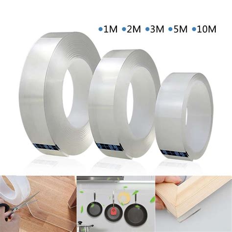 Multifunctional Strong Double-Sided Adhesive Nano Tape Traceless Washable Removable Tapes ...