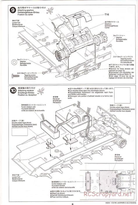 Tamiya - 48204 - Manual • Leopard 2 A5 Main Battle Tank - 1/35 Scale • RCScrapyard - Radio ...