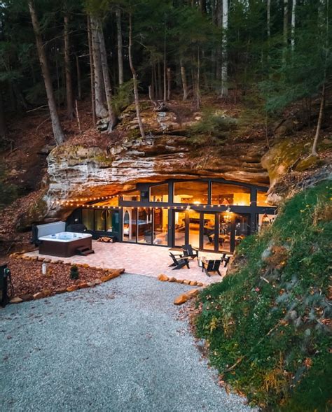 This Cave In Hocking Hills Has Been Transformed Into A Luxurious Vacation Rental