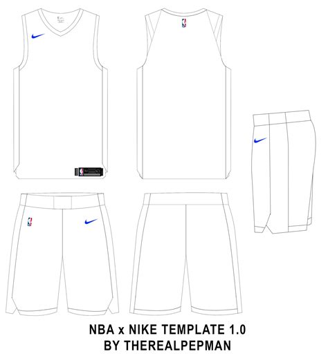 Nike X NBA Basketball Jersey Template