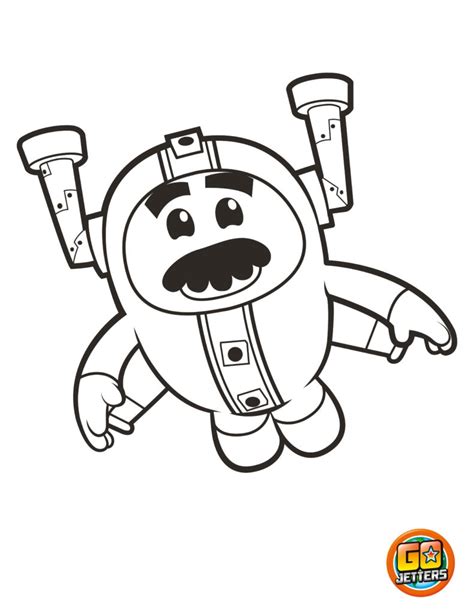 Grandmaster Glitch Colouring Sheet - Go Jetters Official Website