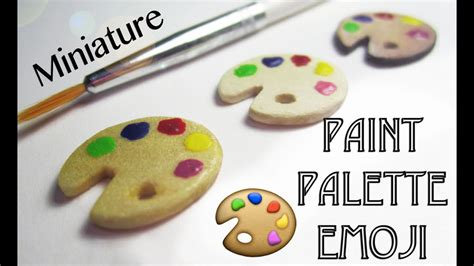 Miniature DIY: Paint Palette Emoji - YouTube