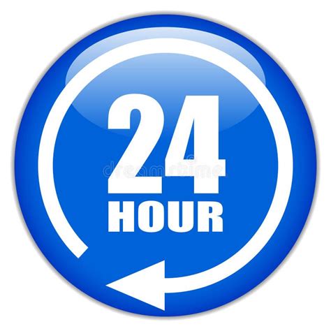 24 hour sign stock vector. Illustration of call, label - 23550838