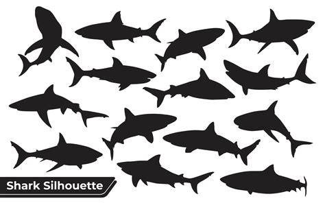 Shark Silhouette Vector Art, Icons, and Graphics for Free Download