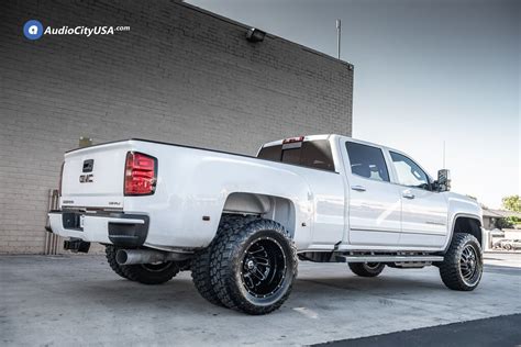 11-20 GMC Sierra 3500 Dually Wheels + Tires + Suspension Package Deal # ...