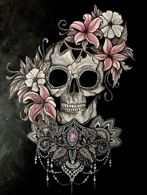 Update more than 71 girly skull tattoos best - in.coedo.com.vn