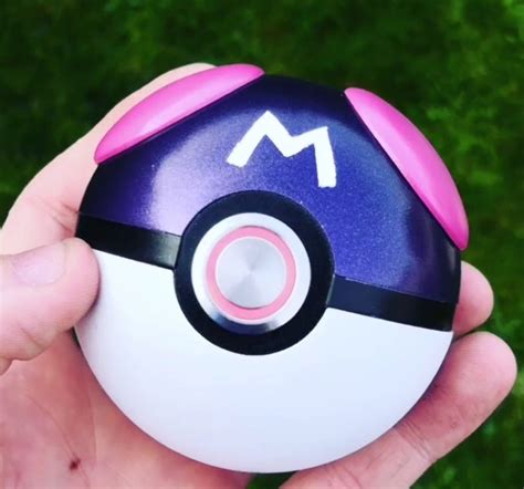 Realistic Pokeball with light-up button cosplay display item | Etsy