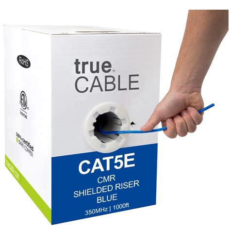 Shielded Cat5e Riser Ethernet Cable | FREE SHIPPING | trueCABLE