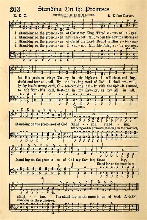 The Popular Hymnal 203. Standing on the promises of Christ my King | Hymnary.org