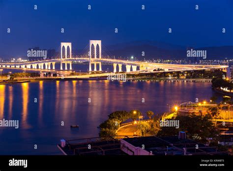 Macau skyline at night Stock Photo - Alamy