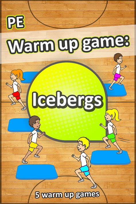 Icebergs - 1 of 5 awesome PE warm up games to try with your grade 3-6 students in y… | Gym games ...