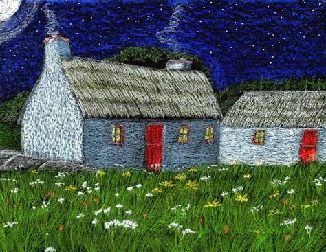 Granny's Irish Cottage by traqair57, via Flickr | Irish art, Cottage art, Irish cottage