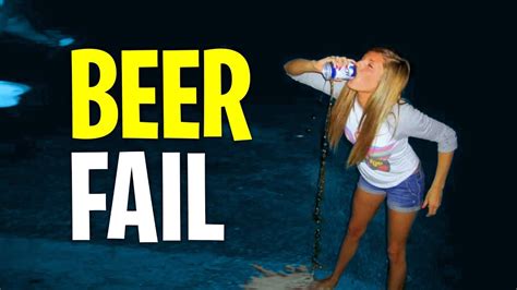 Shotgunning Beer Fails [COMPILATION] - YouTube