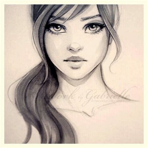 Girl. Beautiful Drawings, Cool Drawings, Drawing Sketches, Pencil Drawings, Sketching, Drawing ...