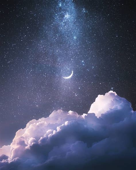 Sky Aesthetic Wallpaper Blue - Kate Blue Cloud Backdrop Night Sky Background for Photos | Sky ...