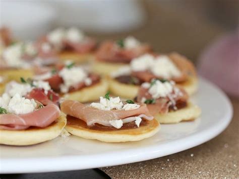 Easy Blinis With Goats Cheese & Prosciutto · Australian Kitchen