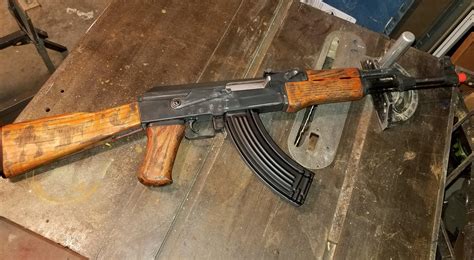 CYMA AK47 after some custom weathering : r/airsoft