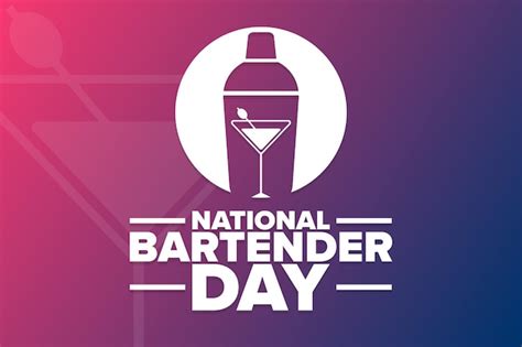 Premium Vector | National bartender day. holiday concept. template for background, banner, card ...