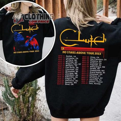 Clutch Rock Band No Stars Above Tour 2023 Merch, No Stars Above Tour ...