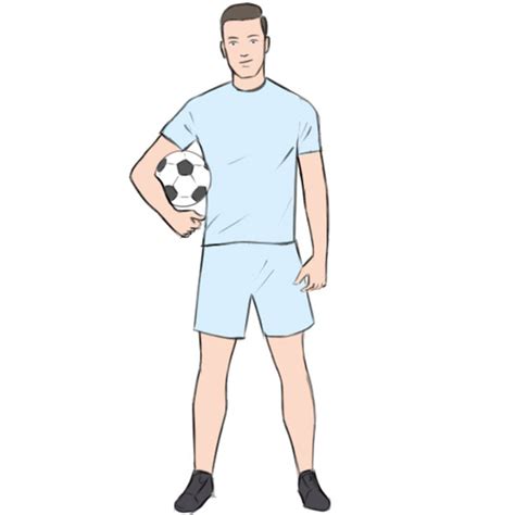 How to Draw a Football Player - Easy Drawing Art