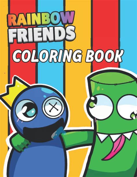 Buy Rainbow Friends Coloring Book: 60+ Super Cute, Big and Easy Designs ...