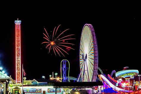 Summer Fireworks at the Jersey Shore Photograph by Bob Cuthbert - Fine Art America