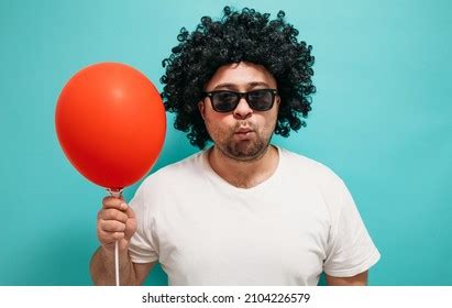 Funny Fat Man Wig Sunglasses Crazy Stock Photo 2104226579 | Shutterstock