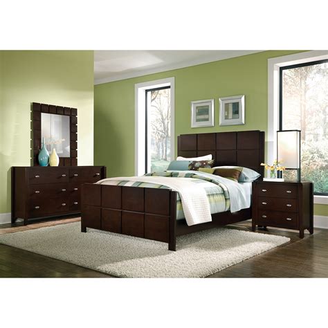 Mosaic 6-Piece Queen Bedroom Set - Dark Brown | American Signature Furniture